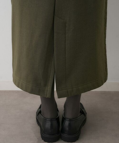 Dessin / デッサン ロング・マキシ丈スカート | 【セットアップ可/ウエストゴム】裏毛Iラインスカート | 詳細20