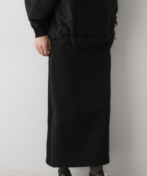 Dessin / デッサン ロング・マキシ丈スカート | 【セットアップ可/ウエストゴム】裏毛Iラインスカート | 詳細5