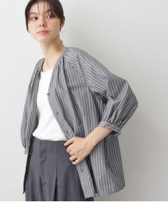 Dessin / デッサン シャツ・ブラウス | 【洗える】ストライプカフス袖ブラウス