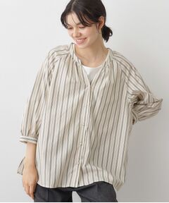 Dessin / デッサン シャツ・ブラウス | 【洗える】ストライプカフス袖ブラウス
