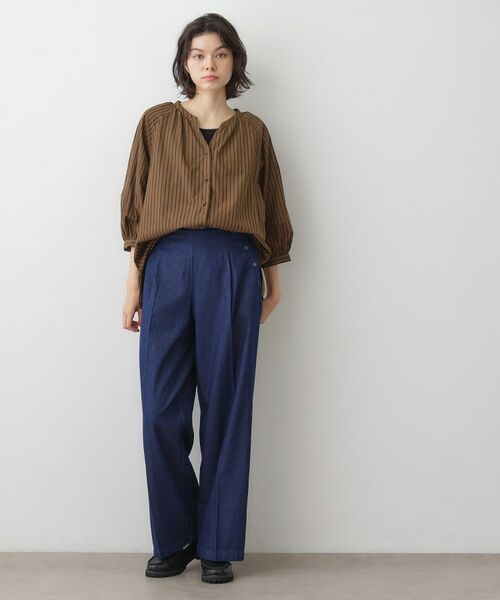 Dessin / デッサン シャツ・ブラウス | 【洗える】ストライプカフス袖ブラウス | 詳細11