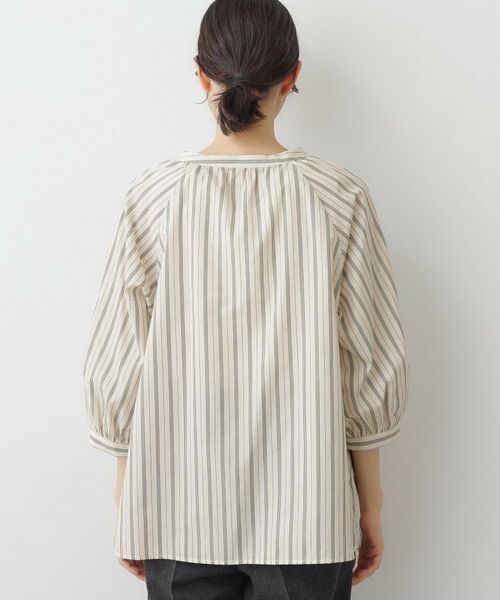 Dessin / デッサン シャツ・ブラウス | 【洗える】ストライプカフス袖ブラウス | 詳細15