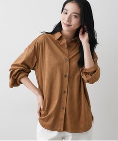 Dessin / デッサン シャツ・ブラウス | 【洗える】ストレッチスウェードライクシャツ