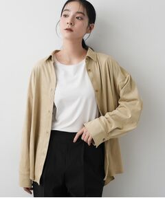 Dessin / デッサン シャツ・ブラウス | 【洗える】ストレッチスウェードライクシャツ