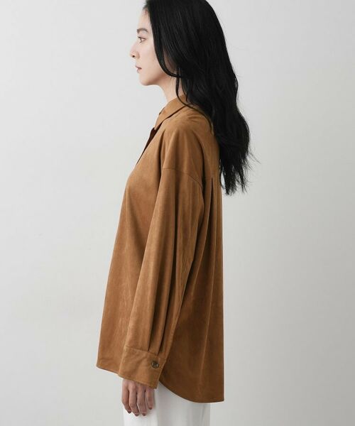 Dessin / デッサン シャツ・ブラウス | 【洗える】ストレッチスウェードライクシャツ | 詳細10