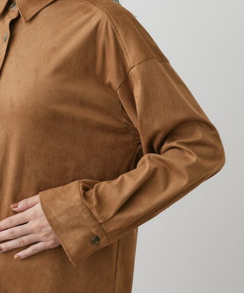 Dessin / デッサン シャツ・ブラウス | 【洗える】ストレッチスウェードライクシャツ | 詳細13