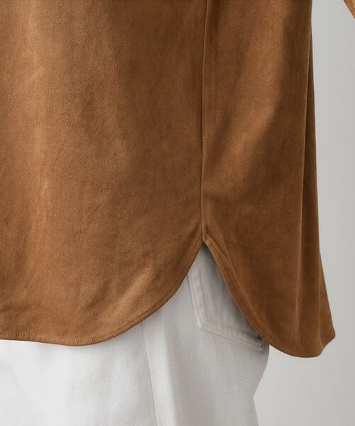 Dessin / デッサン シャツ・ブラウス | 【洗える】ストレッチスウェードライクシャツ | 詳細14