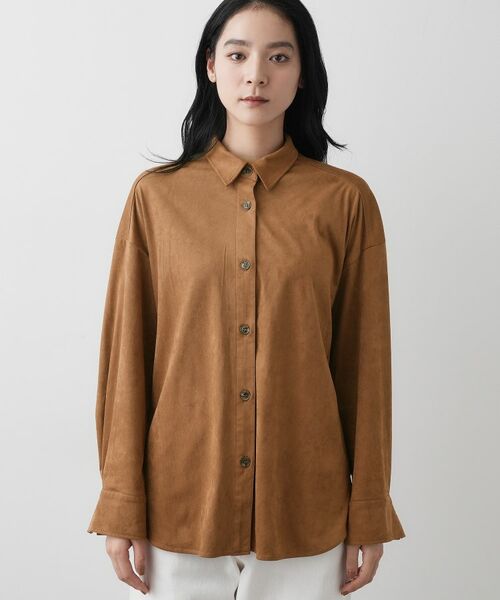 Dessin / デッサン シャツ・ブラウス | 【洗える】ストレッチスウェードライクシャツ | 詳細9