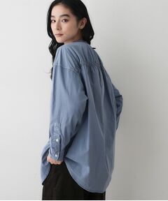 Dessin / デッサン シャツ・ブラウス | 【洗える】ピグメントバンドカラーシャツ