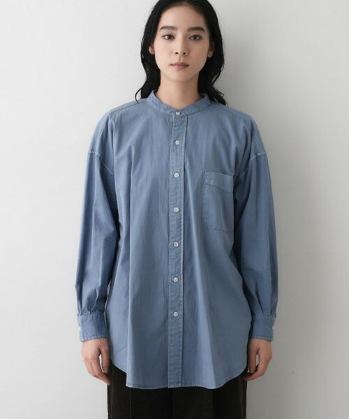 Dessin / デッサン シャツ・ブラウス | 【洗える】ピグメントバンドカラーシャツ | 詳細13