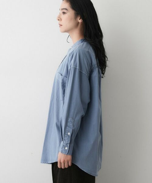 Dessin / デッサン シャツ・ブラウス | 【洗える】ピグメントバンドカラーシャツ | 詳細14