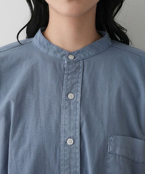 Dessin / デッサン シャツ・ブラウス | 【洗える】ピグメントバンドカラーシャツ | 詳細16