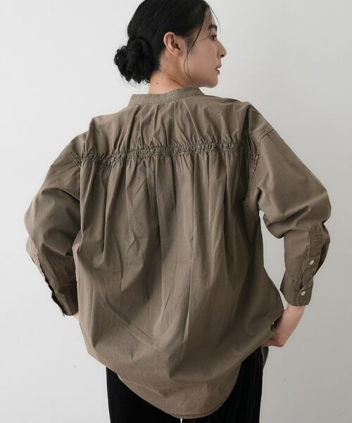 Dessin / デッサン シャツ・ブラウス | 【洗える】ピグメントバンドカラーシャツ | 詳細6