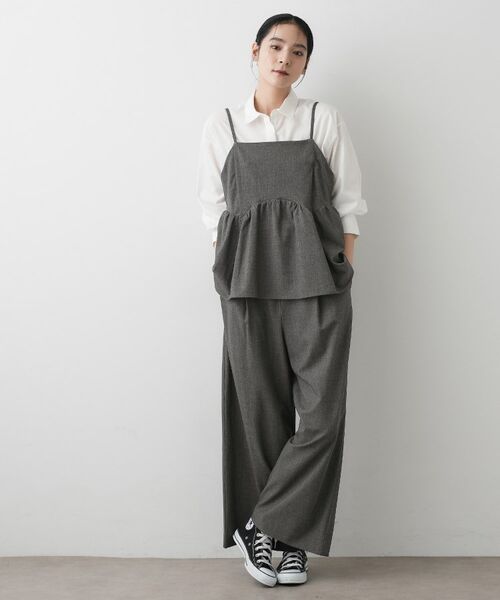 Dessin / デッサン キャミソール・チューブトップ | 【セットアップ可・洗える】ギャザーレイヤードキャミソール | 詳細3