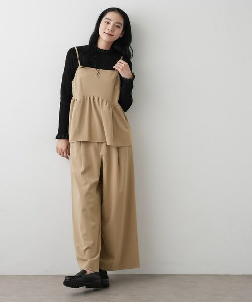 Dessin / デッサン キャミソール・チューブトップ | 【セットアップ可・洗える】ギャザーレイヤードキャミソール | 詳細7