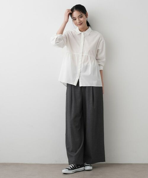 Dessin / デッサン シャツ・ブラウス | 【洗える】ペプラムブラウス | 詳細2