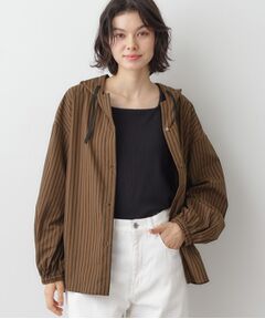 Dessin / デッサン シャツ・ブラウス | 【洗える】ストライプフードブラウス