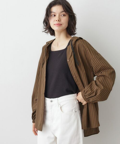 Dessin / デッサン シャツ・ブラウス | 【洗える】ストライプフードブラウス | 詳細10