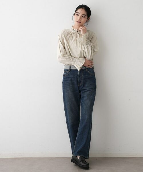 Dessin / デッサン シャツ・ブラウス | 【洗える】フリルネックシャツ | 詳細11