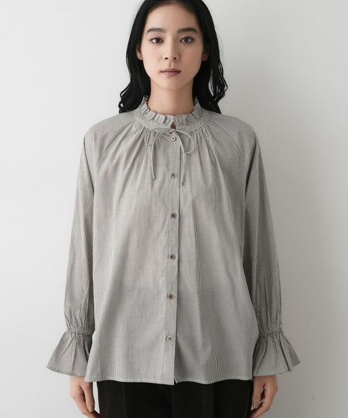 Dessin / デッサン シャツ・ブラウス | 【洗える】フリルネックシャツ | 詳細13