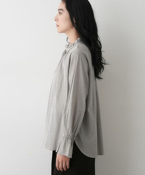 Dessin / デッサン シャツ・ブラウス | 【洗える】フリルネックシャツ | 詳細14