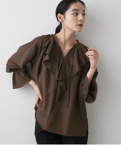 Dessin / デッサン シャツ・ブラウス | 【洗える】フィブリルフリルブラウス