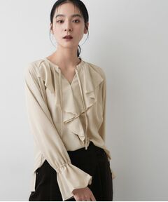 Dessin / デッサン シャツ・ブラウス | 【洗える】フィブリルフリルブラウス