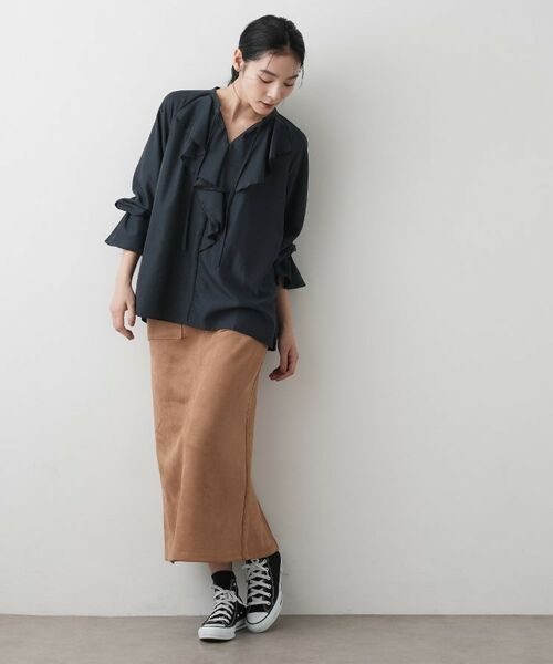 Dessin / デッサン シャツ・ブラウス | 【洗える】フィブリルフリルブラウス | 詳細11