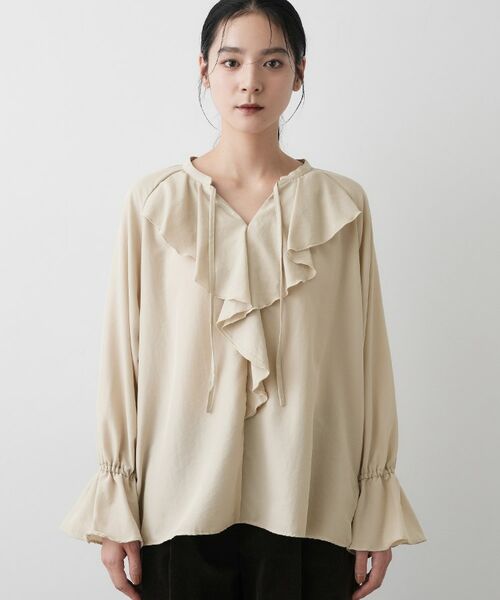 Dessin / デッサン シャツ・ブラウス | 【洗える】フィブリルフリルブラウス | 詳細13