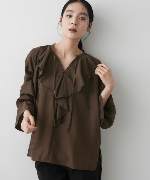 Dessin / デッサン シャツ・ブラウス | 【洗える】フィブリルフリルブラウス | 詳細2