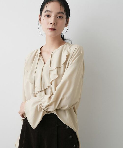 Dessin / デッサン シャツ・ブラウス | 【洗える】フィブリルフリルブラウス | 詳細5