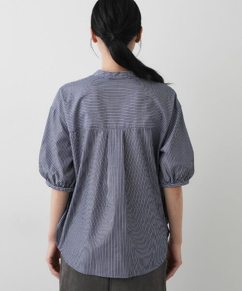 Dessin / デッサン シャツ・ブラウス | 【洗える】フリルバンドカラー五分袖ブラウス | 詳細14