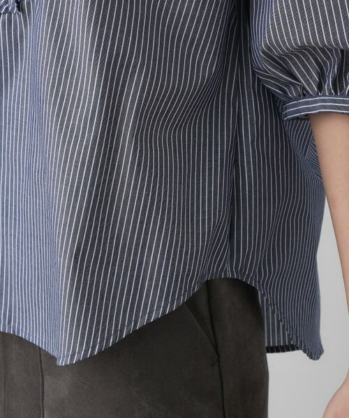 Dessin / デッサン シャツ・ブラウス | 【洗える】フリルバンドカラー五分袖ブラウス | 詳細18