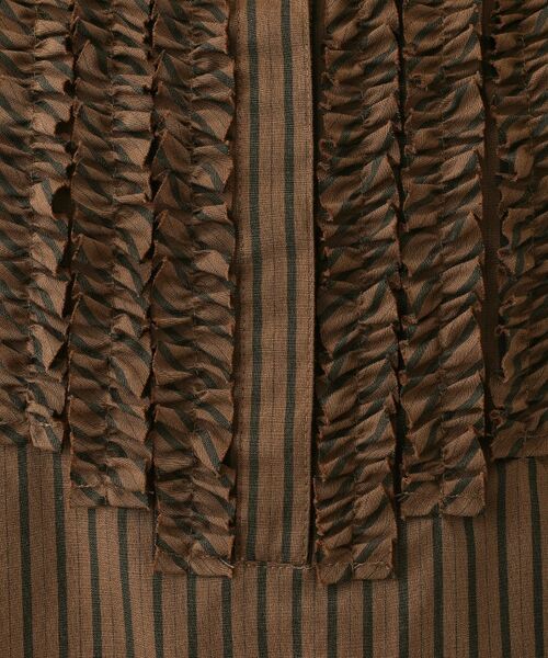 Dessin / デッサン シャツ・ブラウス | 【洗える】フリルバンドカラー五分袖ブラウス | 詳細7