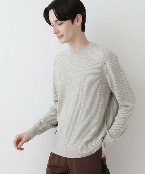 Dessin / デッサン ニット・セーター | 【洗える】コットンカシミヤワッフルプルオーバー | 詳細5