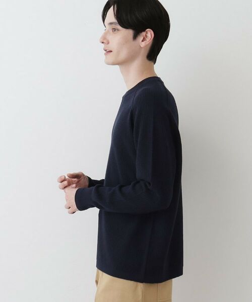 Dessin / デッサン ニット・セーター | 【洗える】コットンカシミヤワッフルプルオーバー | 詳細9