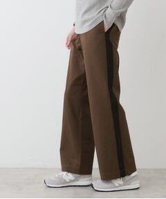 Dessin / デッサン パンツ | 【洗える】コットンツイルサイドライン入りパンツ