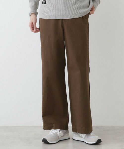 Dessin / デッサン パンツ | 【洗える】コットンツイルサイドライン入りパンツ | 詳細1