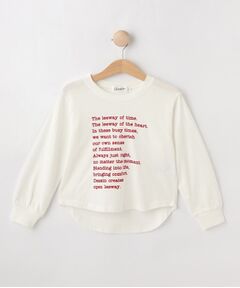 Dessin / デッサン カットソー | 【リンクコーデ/洗える】メッセージロゴ入りTシャツ