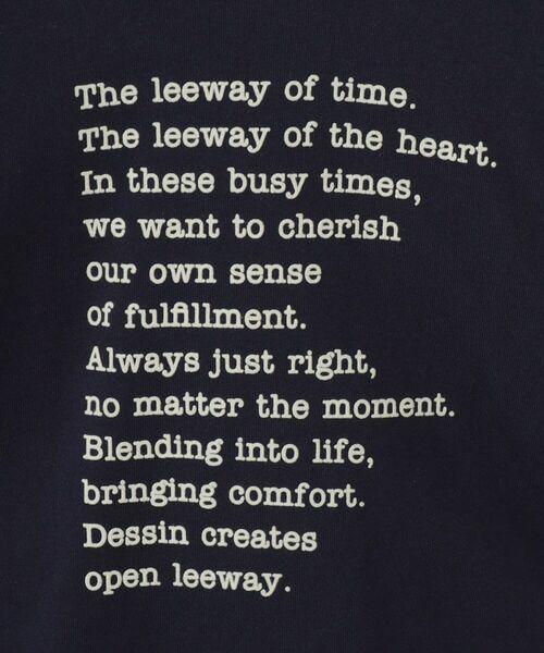 Dessin / デッサン カットソー | 【リンクコーデ/洗える】メッセージロゴ入りTシャツ | 詳細6