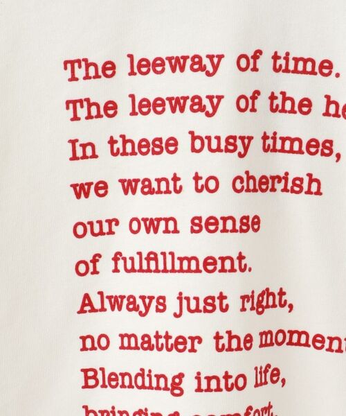 Dessin / デッサン カットソー | 【リンクコーデ/洗える】メッセージロゴ入りTシャツ | 詳細7