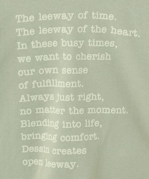 Dessin / デッサン カットソー | 【リンクコーデ/洗える】メッセージロゴ入りTシャツ | 詳細8