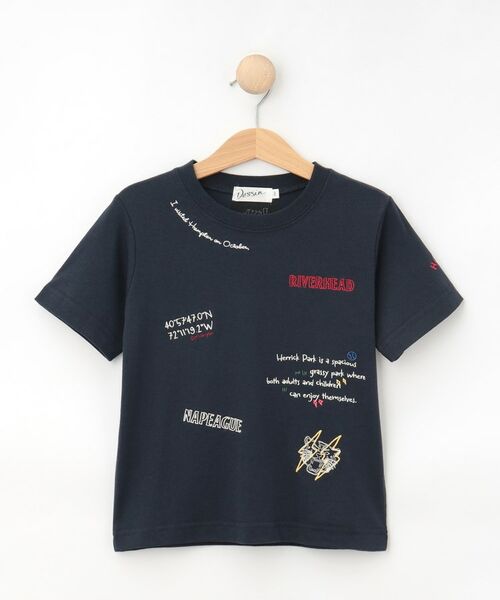 Dessin / デッサン Tシャツ | 【リンクコーデ/洗える】刺繍Tシャツ | 詳細1