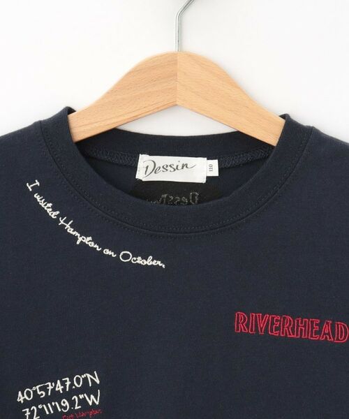 Dessin / デッサン Tシャツ | 【リンクコーデ/洗える】刺繍Tシャツ | 詳細3