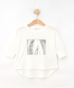 Dessin / デッサン Tシャツ | 【リンクコーデ/洗える】箔プリント7分袖Tシャツ