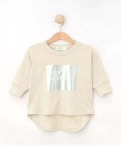 Dessin / デッサン Tシャツ | 【リンクコーデ/洗える】箔プリント7分袖Tシャツ