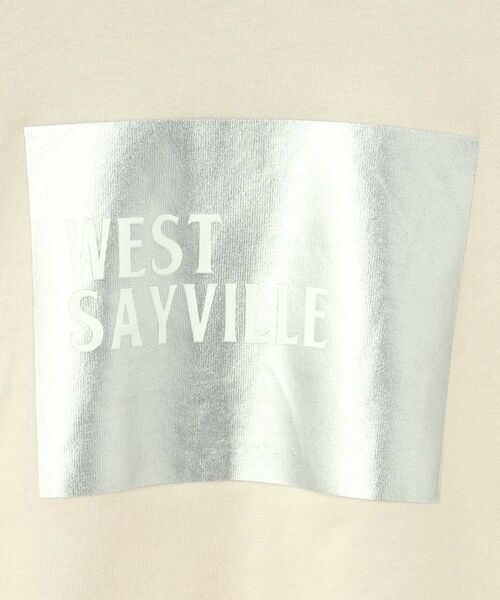 Dessin / デッサン Tシャツ | 【リンクコーデ/洗える】箔プリント7分袖Tシャツ | 詳細6