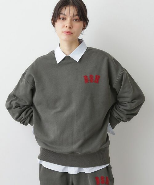 Dessin / デッサン スウェット | 【ユニセックス/セットアップ可】ピグメント裏毛スウェット(チャコールグレー(014))