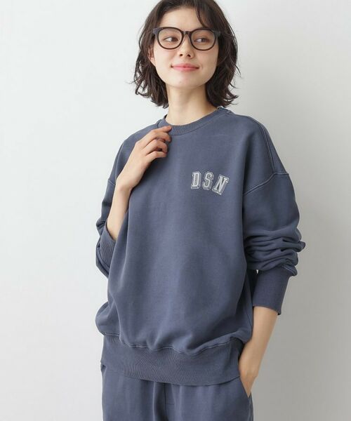 Dessin / デッサン スウェット | 【ユニセックス/セットアップ可】ピグメント裏毛スウェット(ブルー(093))