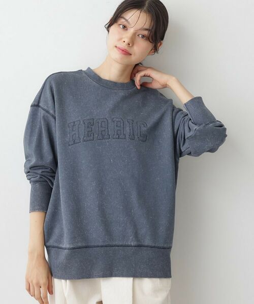 Dessin / デッサン スウェット | 【ユニセックス/洗える】ケミカルウォッシュ裏毛トレーナー | 詳細1